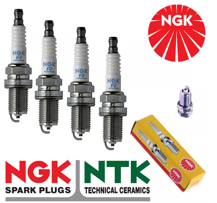 4x NEW NGK Replacement SPARK PLUGS - Part No. BKR7E-11 Stock No. 1283 2pk (best for boosted vehicles)