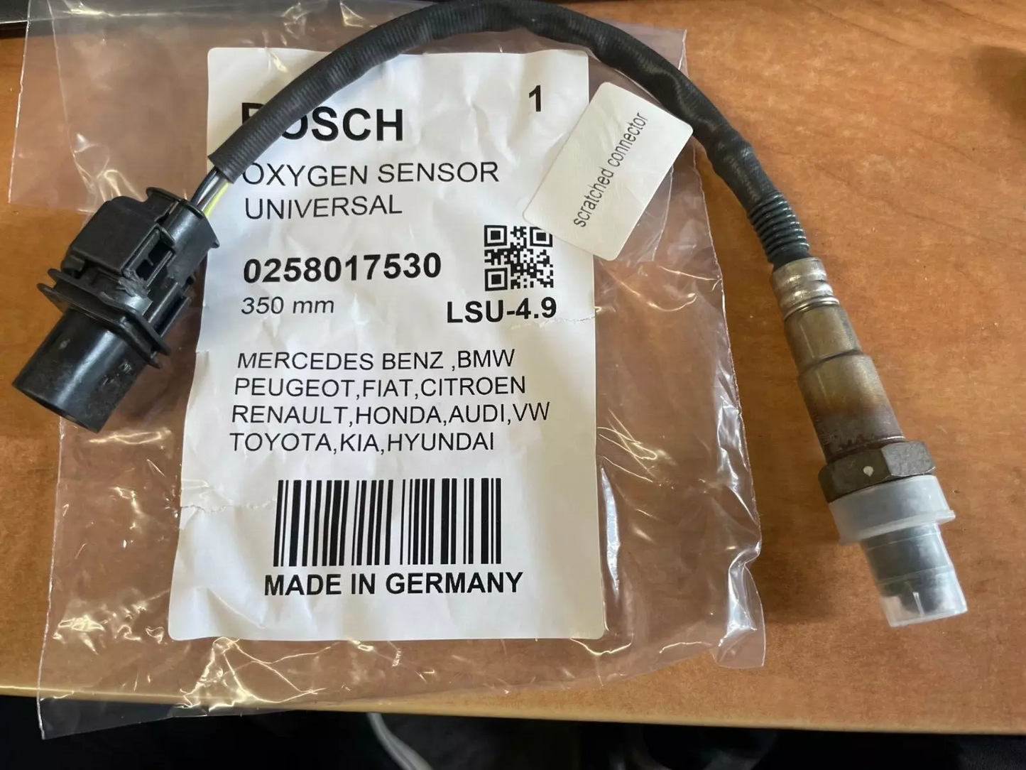 BOSCH LAMBDA SENSOR FOR LSU 4.9 Length:350 MM
